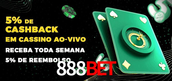 Promoções do cassino ao Vivo 888bet